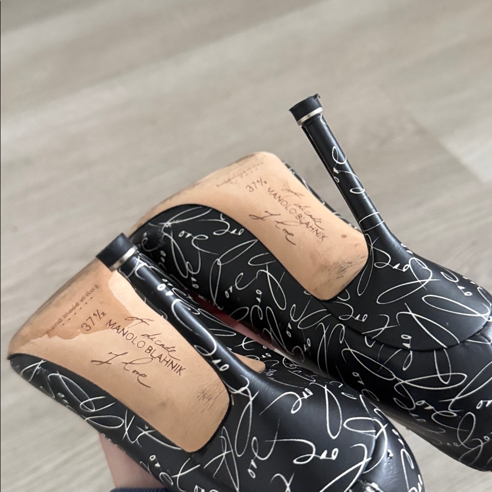 Manolo Blahnik Decade of Love Hangisi Pumps - Picture 8 of 8